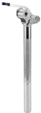 TUCKBOLD Bike Seat Posts Electric Bicycles Vehicle Battery Anti-Theft Locking Foldable Bike Saddle Post Seat Tube Silver Tone 1 Pc 25.4x300mm Steel