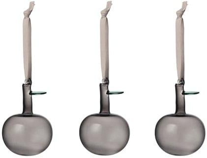 Iittala Glasapfel Iittala aus Mundgeblasenes glas, Farbe: Grau, Maße: 11x27,6x8,4 cm, 1073971