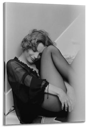 RedMush Poster Schauspieler Romy Schneider (18) auf Leinwand, Schlafzimmer-Dekor, Sportlandschaft, Büro, Raumdekoration, Geschenk, Rahmen-Stil, 30 x 45 cm