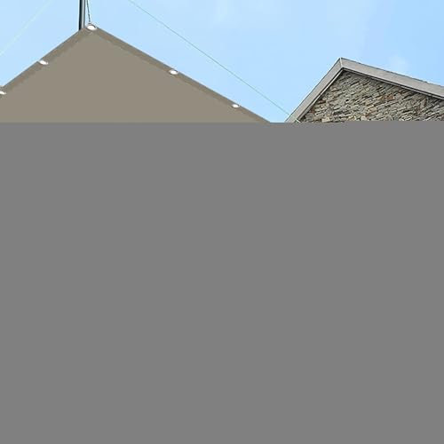 Voile Ombrage Toile 2.4 x 10 m Anti 98% UV Protection Voile Rectangulaire avec Oeillets Cordons pour La Couverture Végétale Serre Pergola, Taupe