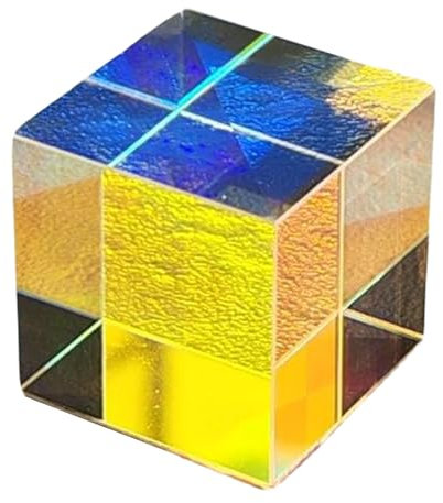 Bunte optische Glaswürfel für Lichtbrechungen zum Spalten von Strahlen in der Fotografie u