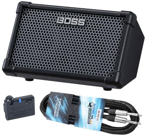 Boss Cube Street II Verstärker Schwarz mit BT-Dual Adapter und keepdrum Kabel