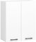 AKORD Küchen-Hängeschrank OLIWIA H720 60 cm | mit 2 Türen | Küchenschränke | Geräumig | Für eine kleine Küche | Für eine Küchenzeile | Als Teil eines Sets | B60 x H72 x T30 cm | 16,45 kg | Weiß