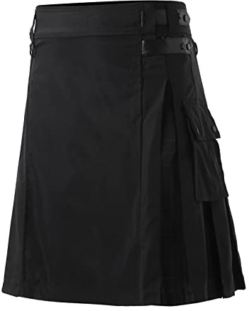 FASLOLSDP Gonna scozzese da uomo kilt originale, tartan kilt in design Wallace con tessuto di lana, ideale per feste scozzesi e damigelle d'onore, tradizionale abito da festa con chiusura lampo