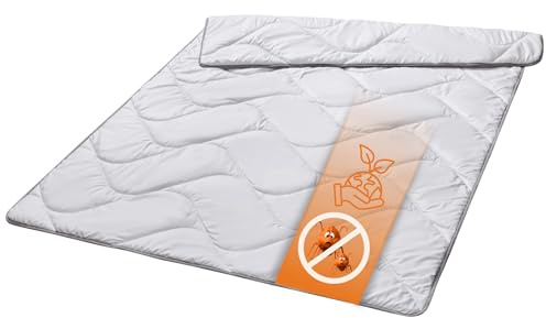 sleepling Bettdecke Silverplus 135x200 cm, Steppbett Anti Bakterien, Decke Made in EU, Oeko-TEX 100, Waschbar 60 Grad, Steppdecke 100% feine Mikrofaser