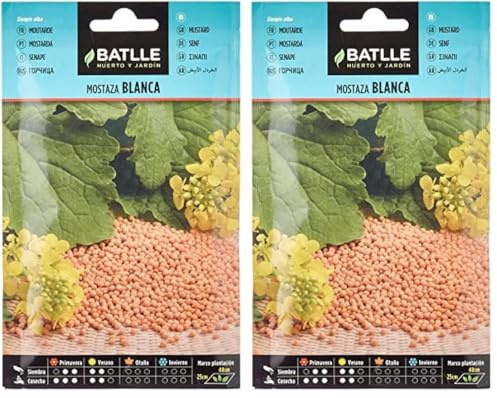 Battle - Semi Aromatici Senape Bianca (Semi - 40-55Cm) (Confezione da 2)