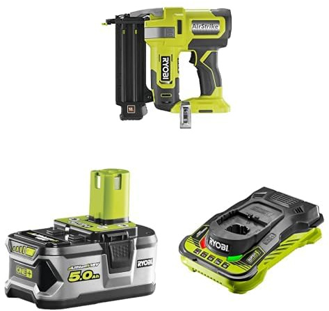RYOBI R18GN18-0 18V 18 Gauge Nailer + 5ah Battery & Charger