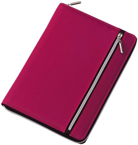 lei Nilon double zipper multi-color cover notebook Pink A5 CN182P (Japan Import)