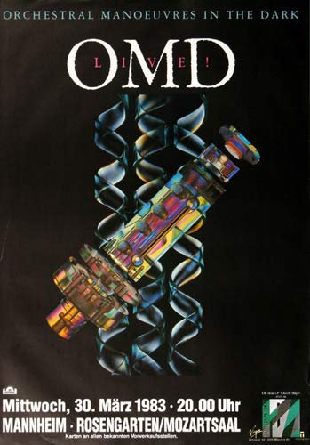 OMD - Dazzle Ships, Mannheim 1983 » Konzertplakat/Premium Poster | Live Konzert Veranstaltung | DIN A1 «