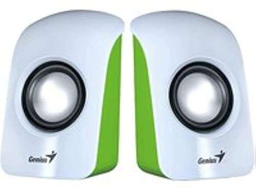 Genius 31731006103 SP-U115 Lautsprecher (USB, Tragbar, universal, Satellit, verkabelt) weiß/grün