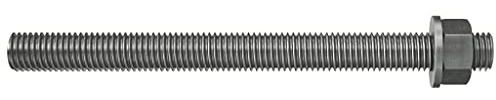 fischer 090451 Ankerstange FIS A M 12 x 160 R Edelstahl, 10 Stück, Silber