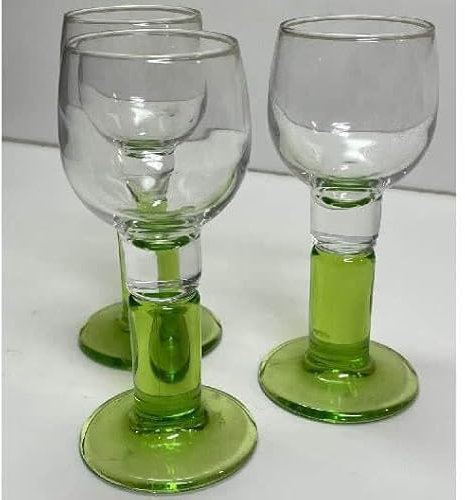 Bicchieri limoncino 3 pezzi verde bormioli