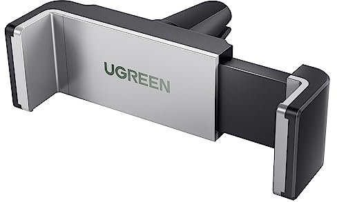 UGREEN 30283 Support Téléphone Voiture à Grille d'Aération avec Rotation 360° pour iPhone XS Max X 8 7 Plus 6 SE, Samsung Galaxy S9 S8 Note 9 S7 Edge J7 J5 J3 A3 A5 A7, Huawei P20 Pro P10 Honor 8, GPS