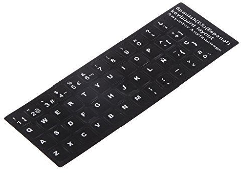 Gazechimp, Spanish keyboard sticker cover for 10-17 inch laptop