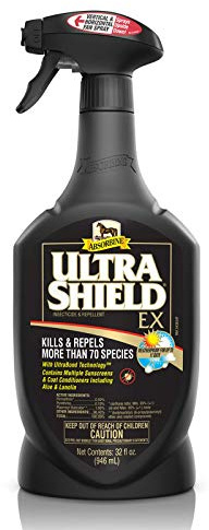 Absorbine UltraShield EX 32oz Sprayer Insecticide, Kills & Repels Flies, Mosquitoes, Ticks, Fleas, Lice, Use on Horses, Dogs, Premises