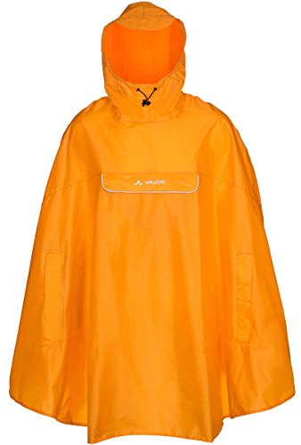 VAUDE Valdipino Poncho, wasserdicht und winddicht, mango, XL