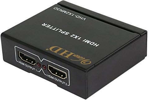 ViewHD HDMI 1x2 Splitter Verteiler Full-HD 1 IN 2 Out für 3D 1080P HDTV PC VHD-1X2MN3D