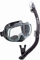 TUSA Sport Imprex 3D Dry Schnorchelset schnorchel-maske trocken schnorchel silikon, erwachsene, schwarz