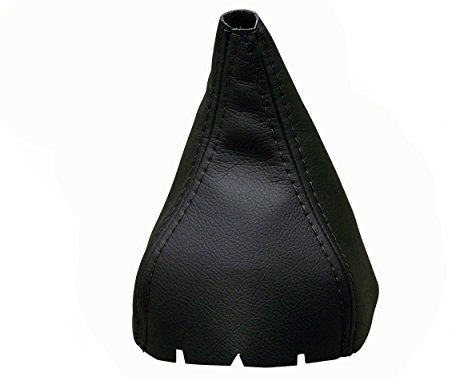JPstraps - Schaltmanschette Schaltsack Echtes Leder Schwarze Kompatibel mit Seat Ibiza IV (2009-2017)