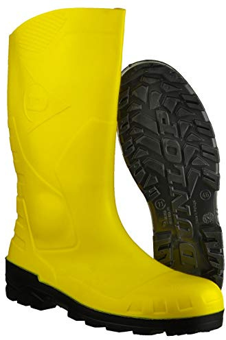Dunlop Devon - Stivali di sicurezza unisex, colore: Giallo (44 EUR)