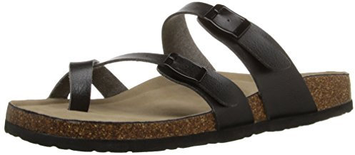 Madden Girl Damen Bryceee Zehenring Sandale, Schwarz Paris, 38 EU