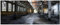 Wallario Wandbild aus Acryl, 80 x 200 cm, freischwebende Optik - Alte Industriehalle leerstehend und einsam