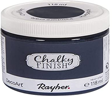 Rayher Chalky Finish Vernice, Blu Notte, 118 ml (Confezione da 1), 118 unità