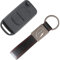 KASER Coque Clé Télécommande Plip 2 Boutons pour Mercedes Classe A C E S CL ME004 avec Porte-Clés en Cuir
