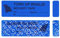 Manipulationssichere Sicherheits-Aufkleber, Klebeband-resistente Etiketten, Versiegelung, Sicherheit verhindert offene Hohlräume (2,5 x 8 cm, markiert auf dem Aufkleber, blau), 100 Stück