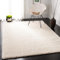 Safavieh Shaggy AUG900 Tapis d'intérieur rectangulaire tressé Collection Shag Agosto Blanc Ivoire 122 x 183 cm