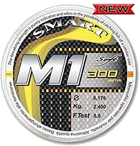 Maver Filo da Pesca Smart M1 0.260 mm 4.80 kg Fish Test 10 kg Siliconato Ideale per Tutte Le Tecniche da Lancio