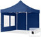 TOOLPORT 3x3m Pavillon Faltpavillon Klappzelt inkl. 2 Seitenteile Stahl Faltzelt Garten Partyzelt blau