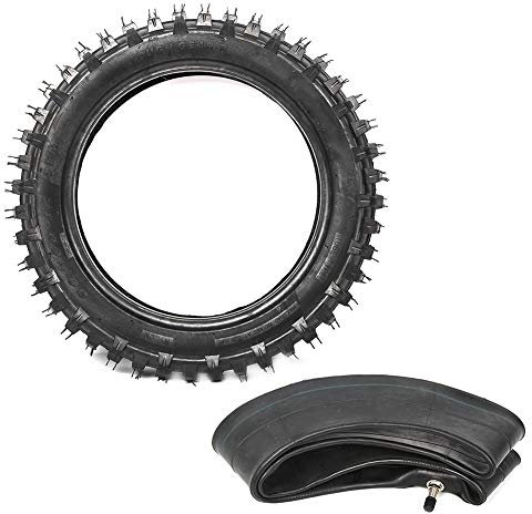 Motorradreifen, 3.00-12 80/100-12 Motorrad Gummireifen Innenschlauchsatz Passend für Pit Dirt Bike M TR20