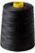 IPEA Filo da Cucito Nero per Macchina da Cucire e Tagliacuci – Grande Bobina da ben 9000 metri (10000 yard) – Filato in Poliestere per Cuciture – 3 Colori a Scelta – Nero – Altezza 12 cm