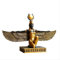 Cutfouwe Ägyptische Statue, ägyptische Ornament Isis Goddess Statuette, Harz Skulptur, Ornament Statue, Dekoration Figuren Statue der Dekoration Ägyptischen Dekoration,Gold