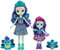 Enchantimals HCF83 - Patter Peacock und kleine Schwester (ca. 15 cm und ca. 4 cm) und 2 Tierfiguren, Abnehmbarer Rock und Zubehörteile, tolles Spielzeug Geschenk für Kinder ab 3 Jahren