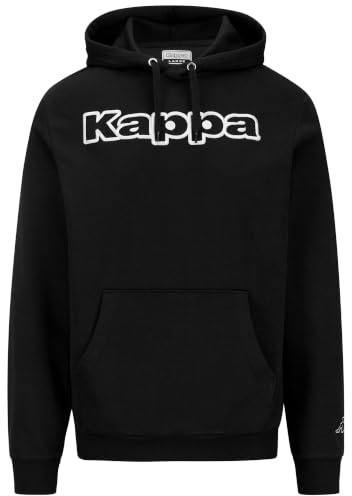Kappa - Felpa con Cappuccio, Uomo, Cotone, Sportivo, Modello: Logo Korpo Dafers