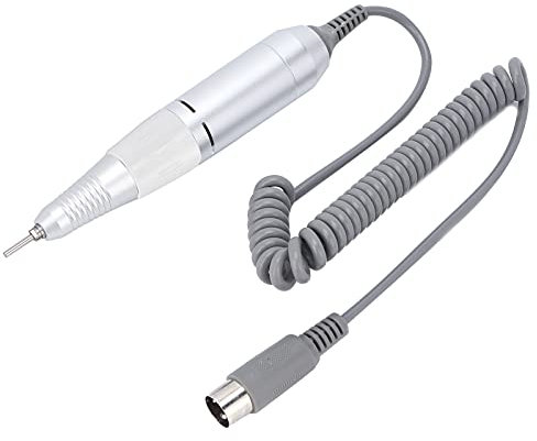 Electric Nail Drill Pen Handle, Manicure Drill Replacement Handle Handpiece Manicure & Pedicure Polish Machine 35000RPM Nail Art Tool Part for Home Salon(white)