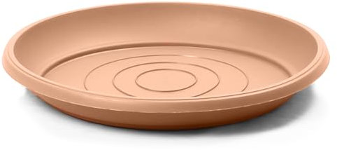IMJ-Global Sottovaso Ø33 cm per vaso Terracotta Tondo fioriera per piante Fiori POD33 da interno esterno Tondo in plastica