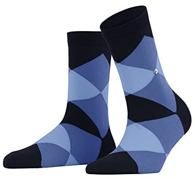 Burlington Bonnie W Sso coton fantaisie 1 paire, Chaussettes Femme, Bleu Marine 6120, 36-41