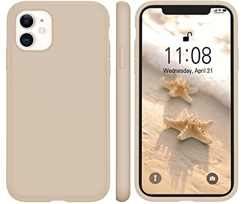 WXX iPhone 11 Case Silicone Slim, Shockproof, Anti-Scratch, Drop-Proof, Light Khaki