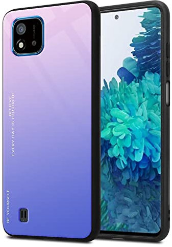RankOne Gradient Glitter Handy Hülle für Realme C11 (2021) (6.52 Inches), Dünne Schlanke Schutzhülle - 2