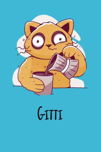 Gitti: Schönes Geschenk Notizbuch personalisiert mit Namen Gitti ,Gefüttert Notizbuch mit personalisiert Vorname