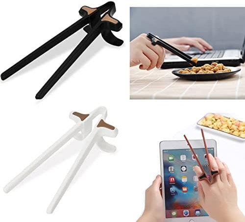 6Pcs Upgrade Large Size Finger Chopsticks - Snack Chopsticks for Gamers - Fun Chopsticks, Gamer Chopsticks Snack Clips Accessories Mobile Phone Game Accessories
