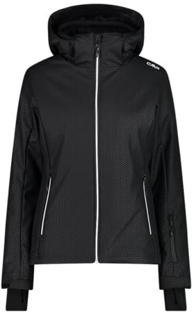 CMP - Damenjacke mit Kapuze und Reißverschluss, Schwarz, XS