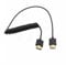 HangTon HDMI 8K 4K 60fps Cable Coiled 50cm für Sony A9 Canon C500 Panasonic GH5 Nikon Camera Atomos Ninja V SmallHD Blackmagic Monitor Type A HDMI 2.1 Thin Flexible
