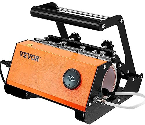 VEVOR Heat Press Machine for 30OZ 20OZ Sublimation Straight Skinny Tumblers, Knob Control Temp&Timer Setting for 11-16oz Mugs, with Paper Heat Tape Gloves