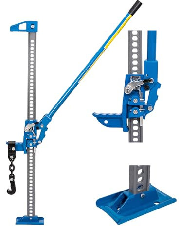 KATSU Tools Farm Jack Heavy Duty 48 3 Ton Capacità di Carico Offroad Martinetto con Attacco per Sollevamento Paraurti, Cricchetto ad Alto Sollevamento Cric Fuoristrada per ATV 4x4 Trattori Camion