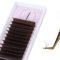 ALLOVE Farbige Wimpernverlängerung, Super Easy Fan Brown Volume Lash Extensions, 0,05 mm D Curl 12–15 mm, gemischte Schale, bunte Volumenwimpern, selbstfächerndes Wimpernverlängerungszubehör