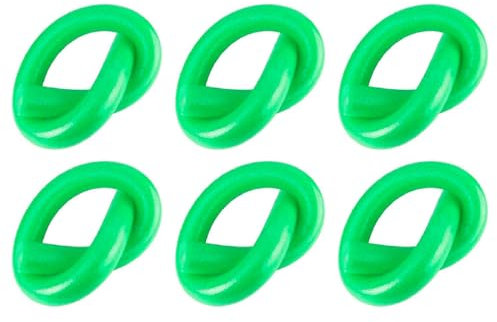 Tradineur Lot de 6 bouées flottantes en mousse pour piscine et spaghetti en mousse Vert 6,5 x 150 cm